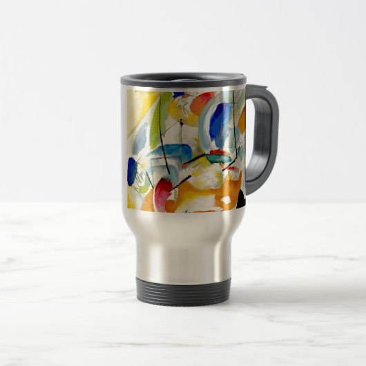 Kandinsky Sea Battle 1913 Reisbeker (Voorkant rechts)