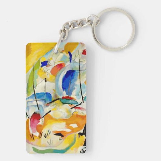 Kandinsky Sea Battle 1913 Sleutelhanger (achterkant)