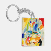 Kandinsky Sea Battle 1913 Sleutelhanger (Voorkant Links)