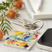 Kandinsky Sea Battle 1913 Sleutelhanger (Voorkant Rechts)