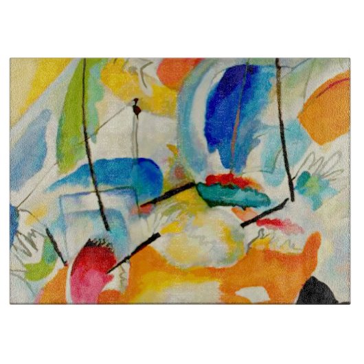 Kandinsky Sea Battle 1913 Snijplank (Voorkant)