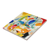 Kandinsky Sea Battle 1913 Tegeltje (Zijkant)