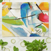 Kandinsky Sea Battle 1913 Theedoek (Gevouwen)