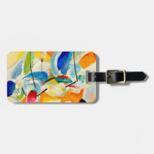 Kandinsky Sea Battle Painting 1913 Bagagelabel (Voorkant horizontaal)