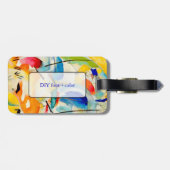 Kandinsky Sea Battle Painting 1913 Bagagelabel (Achterkant horizontaal)