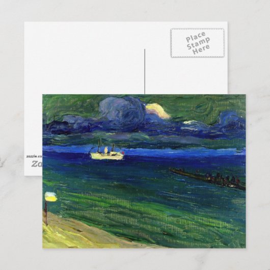 Kandinsky - Seascape met Steamer Briefkaart (Voorkant / Achterkant)