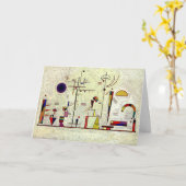Kandinsky - Serious-Fun, abstracte kunst Kaart (Gele Bloem)