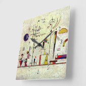 Kandinsky - Serious-Fun, abstracte kunst, Vierkante Klok (Hoek)