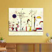 Kandinsky - Serious-Fun Canvas Afdruk (Insitu (Woonkamer))