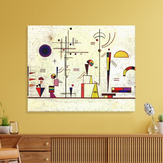 Kandinsky - Serious-Fun Canvas Afdruk (Insitu (Woonkamer))