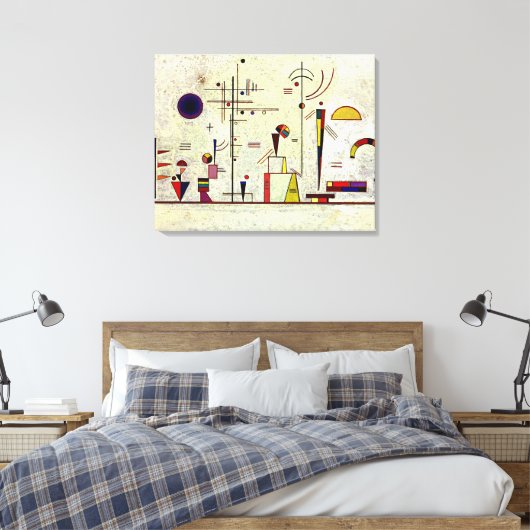 Kandinsky - Serious-Fun Canvas Afdruk (Insitu (Slaapkamer))