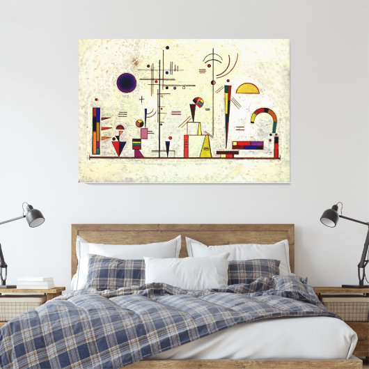 Kandinsky - Serious-Fun Canvas Afdruk (Insitu (Slaapkamer))