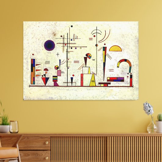 Kandinsky - Serious-Fun Canvas Afdruk (Insitu (Woonkamer))