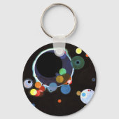 Kandinsky - Several Circles, beroemd schilderij, Sleutelhanger (Voorkant)