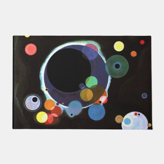 Kandinsky - Several Circles, beroemde abstracte ku Deurmat (Voorkant)