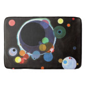 Kandinsky - Several Circles, famous abstract art Badmat (Voorkant)