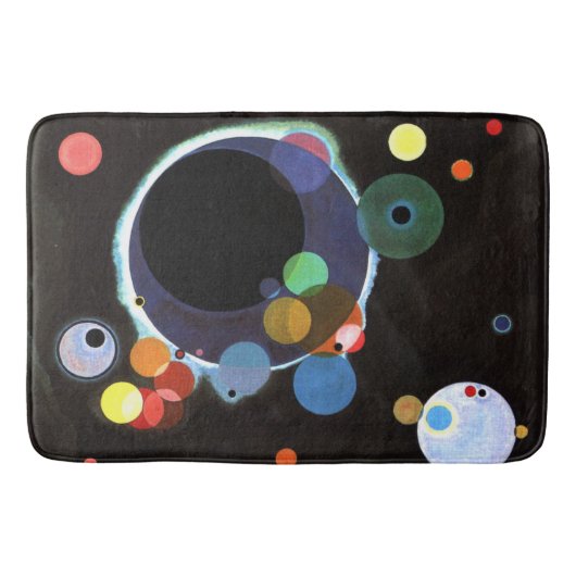 Kandinsky - Several Circles, famous abstract art Badmat (Voorkant)