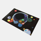 Kandinsky - Several Circles, famous abstract art Deurmat (Schuin)