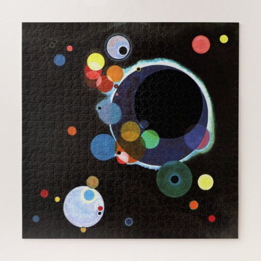Kandinsky - Several Circles, famous abstract art, Legpuzzel (Horizontaal)
