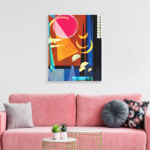 Kandinsky - Sharp Quiet Canvas Afdruk (Insitu (Woonkamer))