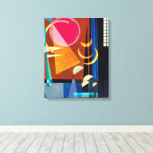 Kandinsky - Sharp Quiet Canvas Afdruk (Insitu (Houten vloer))