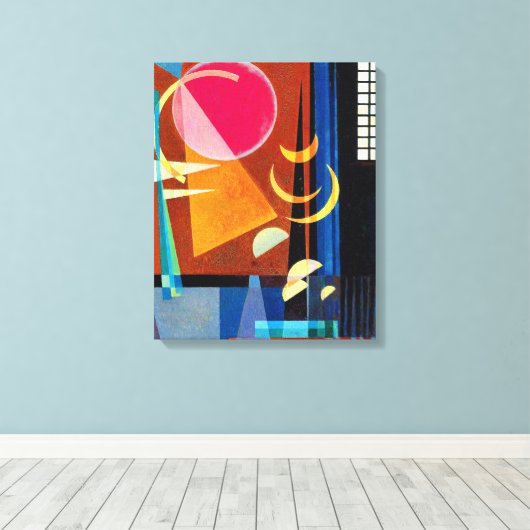 Kandinsky - Sharp Quiet Canvas Afdruk (Insitu (Houten vloer))