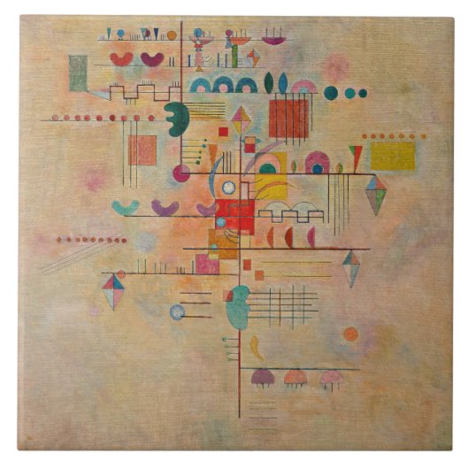 Kandinsky - sierlijke opgang tegeltje (Voorkant)