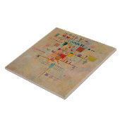 Kandinsky - sierlijke opgang tegeltje (Zijkant)