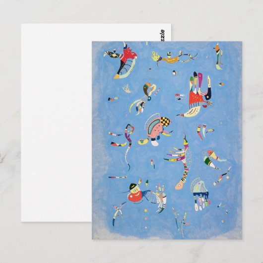 Kandinsky Sky Blue Briefkaart (Voorkant / Achterkant)