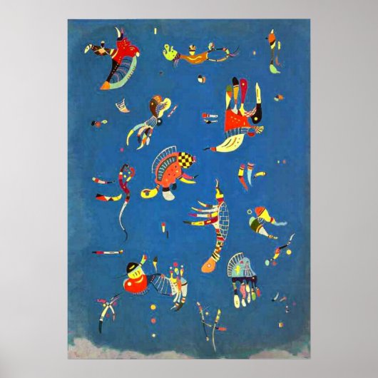 Kandinsky - Sky Blue Poster (Voorkant)