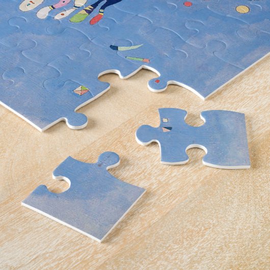 Kandinsky Sky Blue Puzzle Legpuzzel (Zijkant)