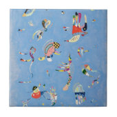 Kandinsky Sky Blue Tile Tegeltje (Voorkant)