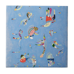 Kandinsky Sky Blue Tile Tegeltje