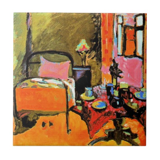 Kandinsky - Slaapkamer in Aintmillerstrasse, Tegeltje (Voorkant)