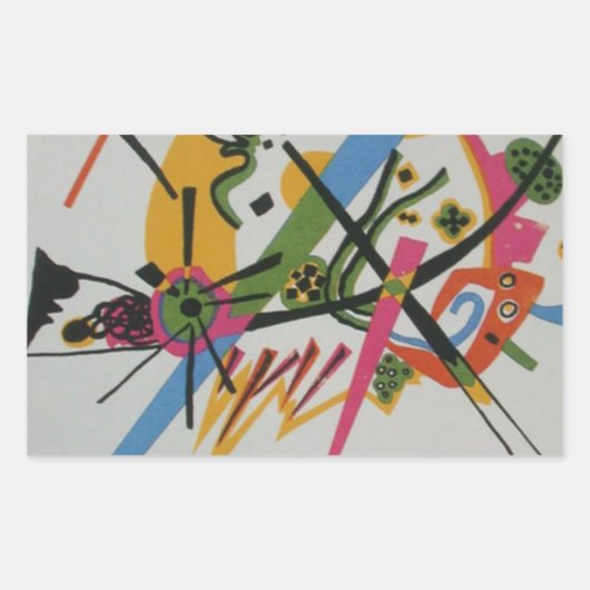 Kandinsky Small Worlds Kleine Welts I Rechthoekige Sticker (Voorkant)