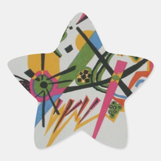 Kandinsky Small Worlds Kleine Welts I Ster Sticker (Voorkant)