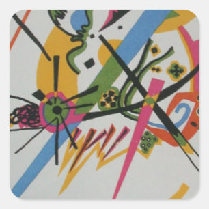 Kandinsky Small Worlds Kleine Welts I Vierkante Sticker