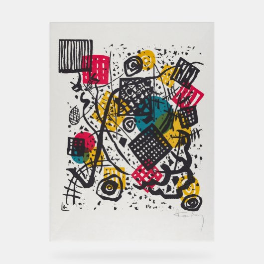 Kandinsky Small Worlds V Abstract Classic Acryl Bord (Voorkant)