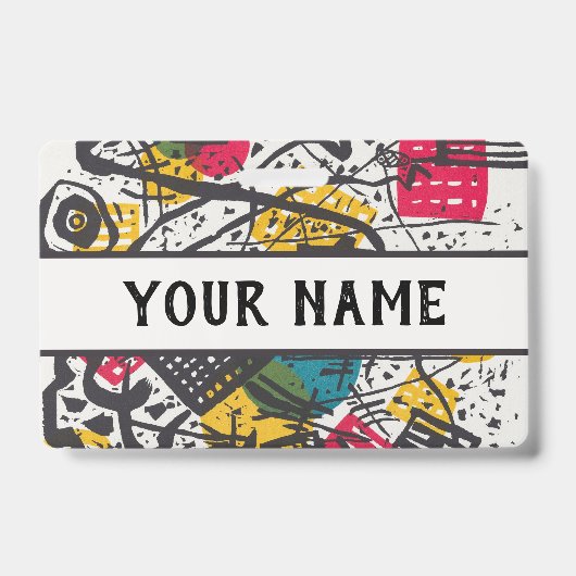 Kandinsky Small Worlds V Abstract Classic Badge (Voorzijde)