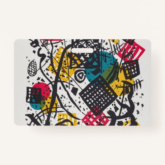 Kandinsky Small Worlds V Abstract Classic Badge (Achterkant)