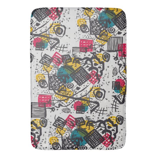 Kandinsky Small Worlds V Abstract Classic Badmat (Voorkant Verticaal)