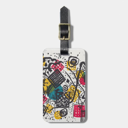 Kandinsky Small Worlds V Abstract Classic Bagagelabel (Voorkant verticaal)