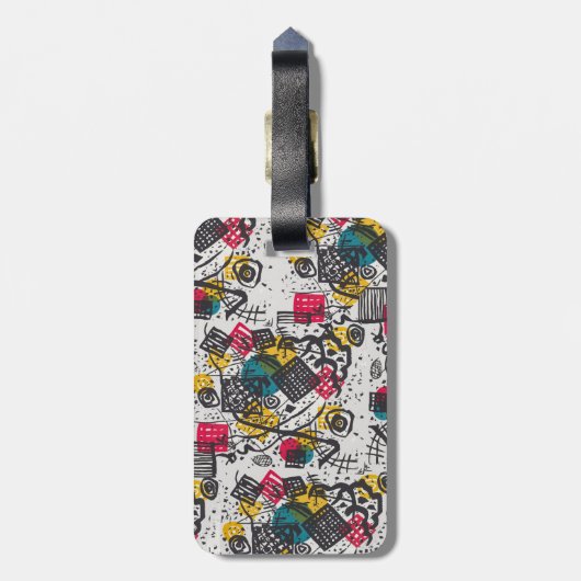 Kandinsky Small Worlds V Abstract Classic Bagagelabel (Achterkant verticaal)