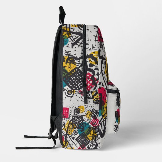 Kandinsky Small Worlds V Abstract Classic Bedrukte Rugzak (Links)
