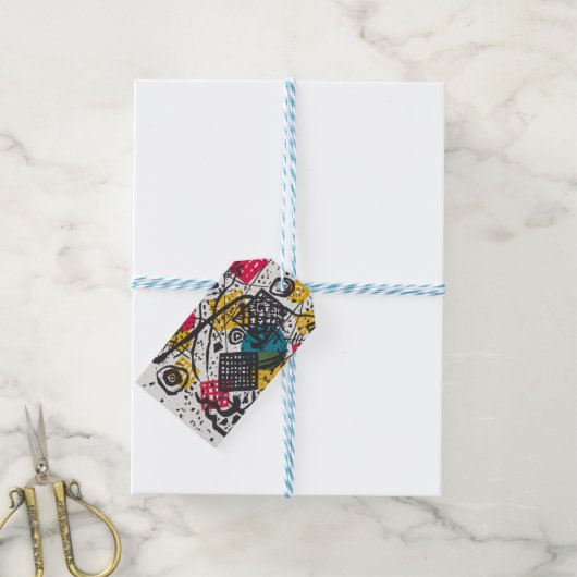 Kandinsky Small Worlds V Abstract Classic Cadeaulabel (Met Touw)