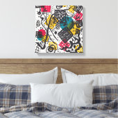 Kandinsky Small Worlds V Abstract Classic Canvas Afdruk (Insitu (Slaapkamer))