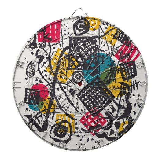 Kandinsky Small Worlds V Abstract Classic Dartbord (Voorkant)