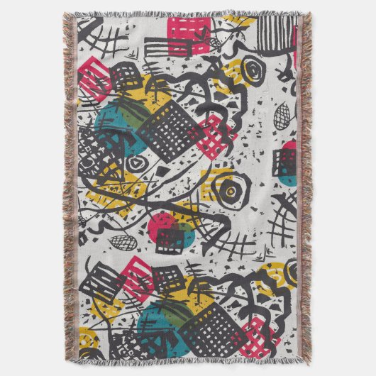 Kandinsky Small Worlds V Abstract Classic Deken (Voorkant Verticaal)