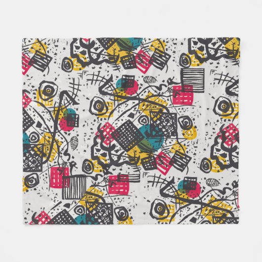 Kandinsky Small Worlds V Abstract Classic Fleece Deken (Voorkant (Horizontaal))