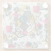 Kandinsky Small Worlds V Abstract Classic Glazen Onderzetter (Achterkant)